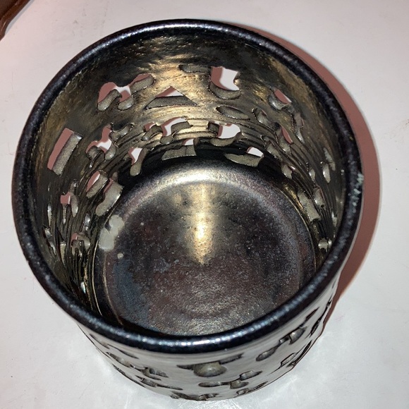 Cole Pottery Black Oxidized Candle Luminaire Red Clay W/ Black Oxidization - Picture 16 of 17